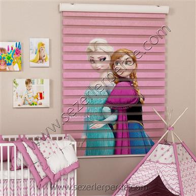 Poster Baskılı  Zebra Perde  SZR-1064 Elsa Desen