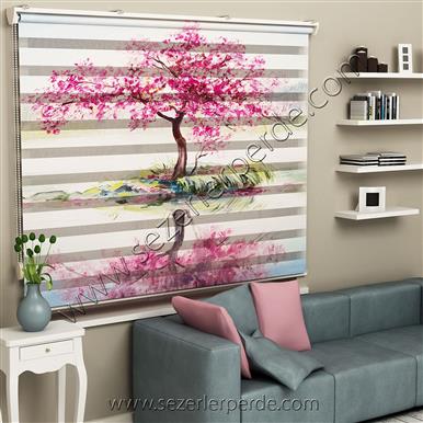 Poster Baskılı  Zebra Perde  SZR-1045