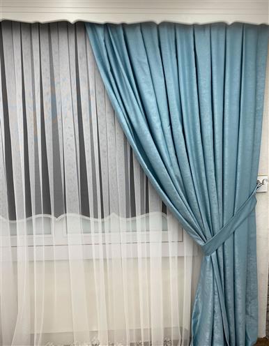Yeni Sezon Fon Perde New Soft Açık Mint