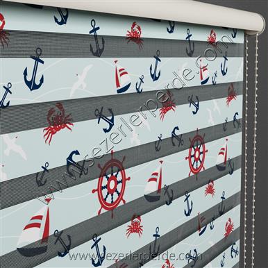 Baskılı Zebra Perde AZ1745