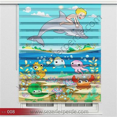 Poster Baskılı  Zebra Perde  SZR- 1075