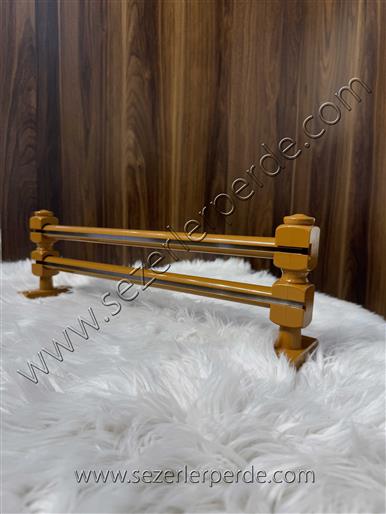 Yuvarlak Başlık Meşe Çift Raylı Rustik