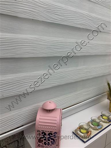 Lüx Zebra Perde Yıldız 808 Simli