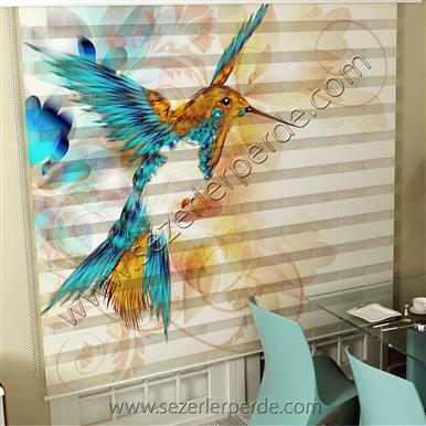 Poster Baskılı  Zebra Perde  SZR-1016
