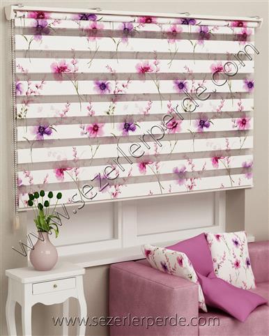 Baskılı Zebra Perde Desen 589