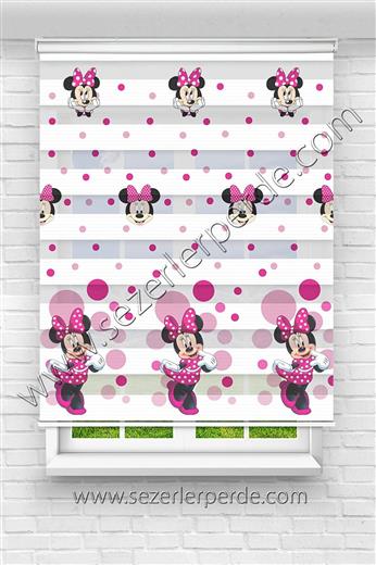 Yeni Sezon Baskılı Zebra Perde Mickey Mouse
