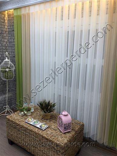 Dikey Zebra Perde Yeşil Vizon