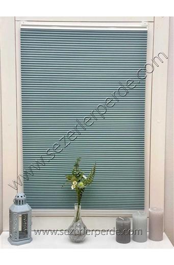 Honeycomb (BAL PETEĞİ) Mavi Karartma Ve Isı Yalıtımlı Plise Perde
