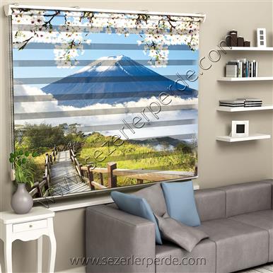 Poster Baskılı  Zebra Perde  SZR-1038