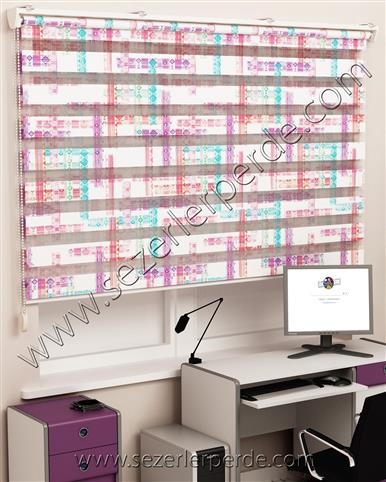 Baskılı Zebra Perde Desen 564