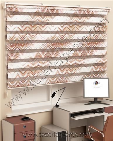 Baskılı Zebra Perde Desen 502