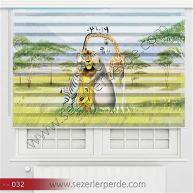 Poster Baskılı  Zebra Perde  SZR- 1093