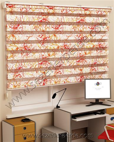 Baskılı Zebra Perde Desen 509