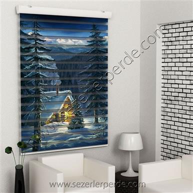 Poster Baskılı  Zebra Perde  SZR-1029