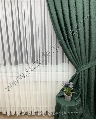 Jakarlı Fon Perde Milas K.Yeşil MLS-0024