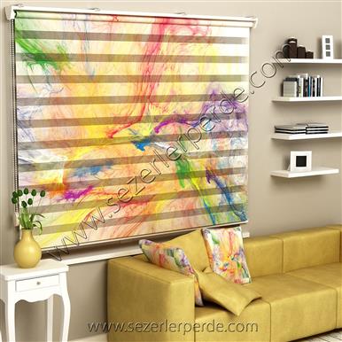 Poster Baskılı  Zebra Perde  SZR-1058