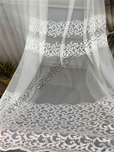 Yeni Sezon Örme Tül Perde 691  (Ütü İstemez)