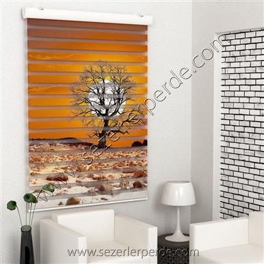 Poster Baskılı  Zebra Perde  SZR-1044