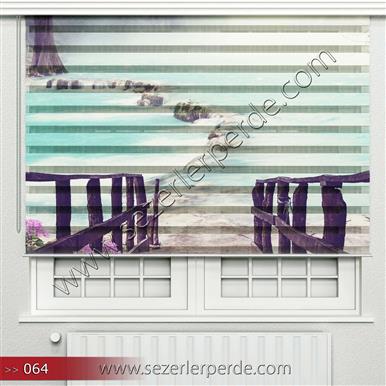 Poster Baskılı  Zebra Perde  SZR- 1109