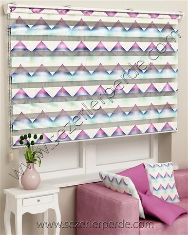 Baskılı Zebra Perde Desen 561