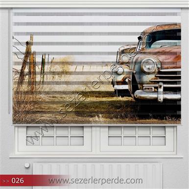 Poster Baskılı  Zebra Perde  SZR- 1091