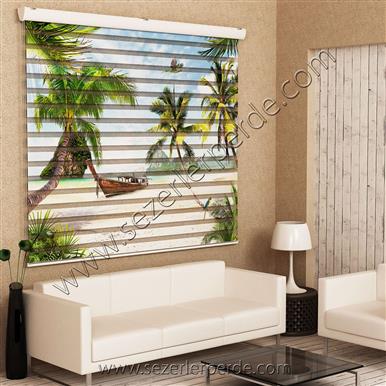 Poster Baskılı  Zebra Perde  SZR-1009