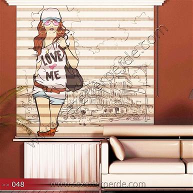 Poster Baskılı  Zebra Perde  SZR- 1103