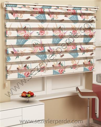Baskılı Zebra Perde Desen 554
