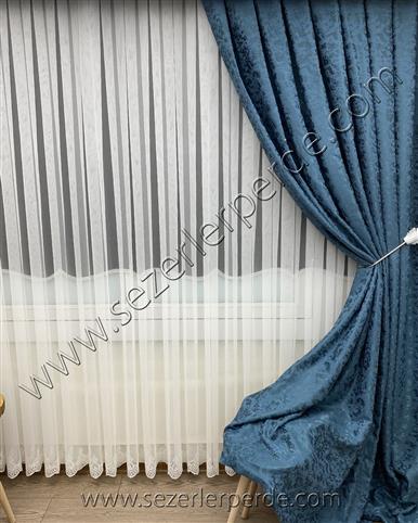 Jakarlı Fon Perde Milas Petrol MLS-0018