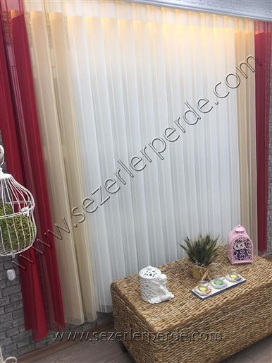 Dikey Zebra Perde  Bordo Vizon