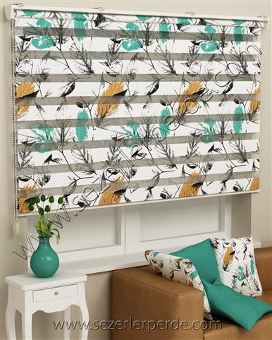 Baskılı Zebra Perde Desen 587