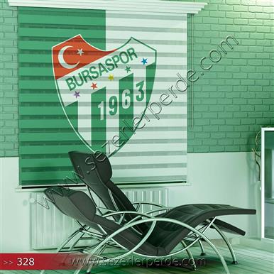 Poster Baskılı  Zebra Perde  SZR- 1070 Bursaspor