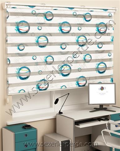 Baskılı Zebra Perde Desen 577