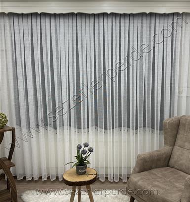 Yeni Sezon Örme Tül Perde Desen HUR804 (Ütü İstemez)