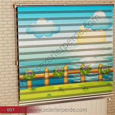 Poster Baskılı  Zebra Perde  SZR- 1074