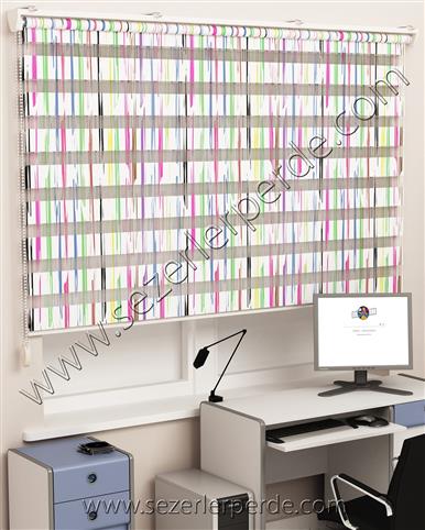 Baskılı Zebra Perde Desen 503