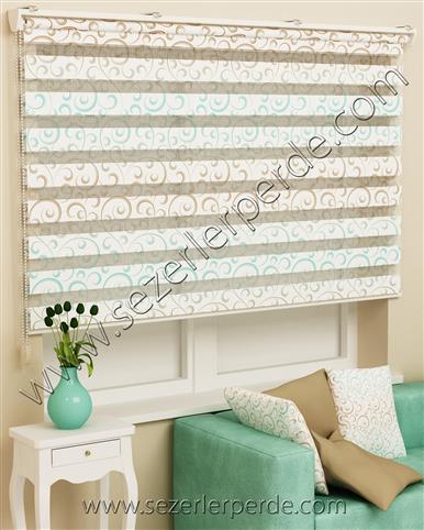 Baskılı Zebra Perde Desen 559