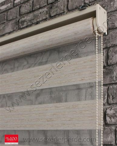 Bambu Zebra Perde Keten