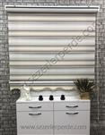 %25 İndirimli Yeni Sezon Zebra Perde Micro Plise Kahve Krem