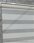 Mikro Plise Zebra Perde Krem