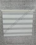 Mikro Plise Zebra Perde Krem