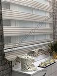 Double Simli Zebra Perde 9226