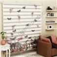 Poster Baskılı  Zebra Perde  SZR-1061 Siyah Kelebek