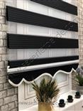 %25 İndirimli Yeni Sezon Plise Zebra Perde Siyah