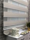 %25 İndirimli Yeni Sezon Double Simli Zebra Perde 9226