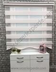 %25 İndirimli Yeni Sezon Zebra Perde Micro Plise Pudra