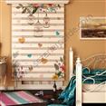 Poster Baskılı  Zebra Perde  SZR-1033 Kalp Desen