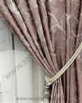 Jakarlı Fon Perde Özel Seri Granit Pudra 67686 V-17