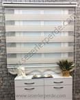 %25 İndirimli Yeni Sezon Double Simli Zebra Perde 9226