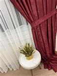Yeni Sezon Fon Perde New Soft Bordo